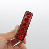 Велоліхтар вологостійкий, від USB, XFL-101-5LED / Ліхтарик на велосипед / Ліхтарик для велосипеда / Велофара, фото 3
