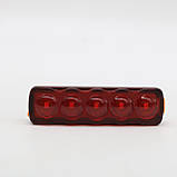 Велоліхтар вологостійкий, від USB, XFL-101-5LED / Ліхтарик на велосипед / Ліхтарик для велосипеда / Велофара, фото 7