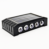 Комплект 2шт Вуличний ліхтар на сонячній батареї 10LED (10⨯5,5⨯2,5 см) / Водонепроникний світильник для саду, фото 8