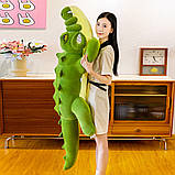 Дитяча м'яка іграшка "Крокодил" 160 см, Зелений / Плюшева іграшка для дітей / Іграшка подушка, фото 3