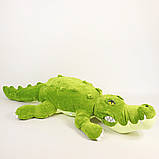 Дитяча м'яка іграшка "Крокодил" 160 см, Зелений / Плюшева іграшка для дітей / Іграшка подушка, фото 10