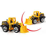 Набір будівельних машинок, 6 шт / Будівельна техніка для дітей / Набір будівельної техніки / Набір машинок, фото 6