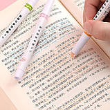 Набір із 6 спец маркерів двостронніх (0,5мм/Фігура), Kawaii Flowers Line Shaped / Роликові маркери, фото 4