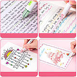 Набір із 6 спец маркерів двостронніх (0,5мм/Фігура), Kawaii Flowers Line Shaped / Роликові маркери, фото 6