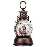 Новорічний музичний світильник "Сніжна куля" від батарейок та USB, 20х10х10 см, Рандом / Декоративний нічник, фото 3