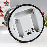 Новорічний музичний світильник "Сніжна куля" від батарейок та USB, 20х10х10 см, Рандом / Декоративний нічник, фото 4