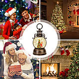 Новорічний музичний світильник "Сніжна куля" від батарейок та USB, 20х10х10 см, Рандом / Декоративний нічник, фото 6