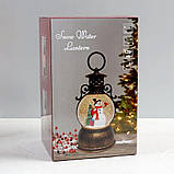 Новорічний музичний світильник "Сніжна куля" від батарейок та USB, 20х10х10 см, Рандом / Декоративний нічник, фото 10