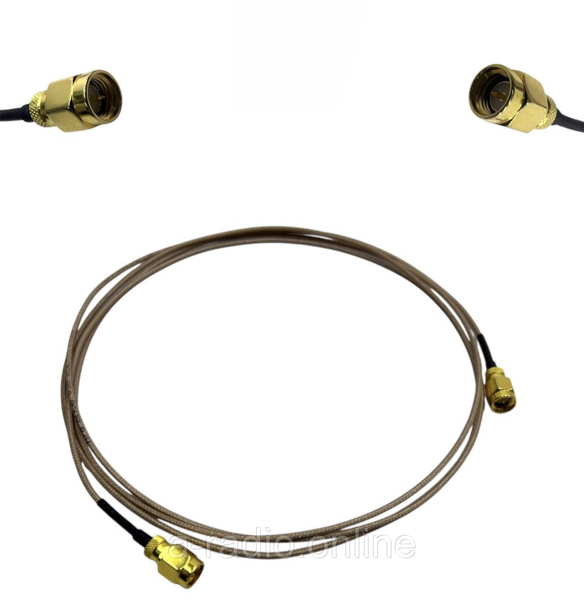 Пігтейл SMA-Male - SMA-Male ВЧ кабель перехідник RG178 150 см