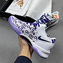 Eur40-46 Чоловічі баскетбольні кросівки Nike Kobe 8 Protro Halo Triple White, фото 9