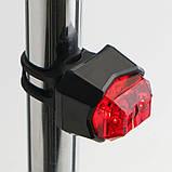 Велоліхтар задній стоп, від батарейок, колір Рандом AQ-009-3LED / Велосипедний ліхтар / Ліхтарик на велосипед, фото 7