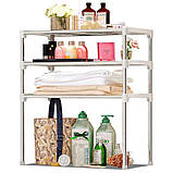 Полиця органайзер для мікрохвильової печі, 65x60x25см, Multifunctional storage rack / Універсальний кухонний стелаж, фото 4