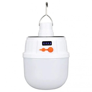 Лампа кемпінгова акумуляторна JD 2022 SOLAR з акумулятором і сонячною зарядкою 5 Вт