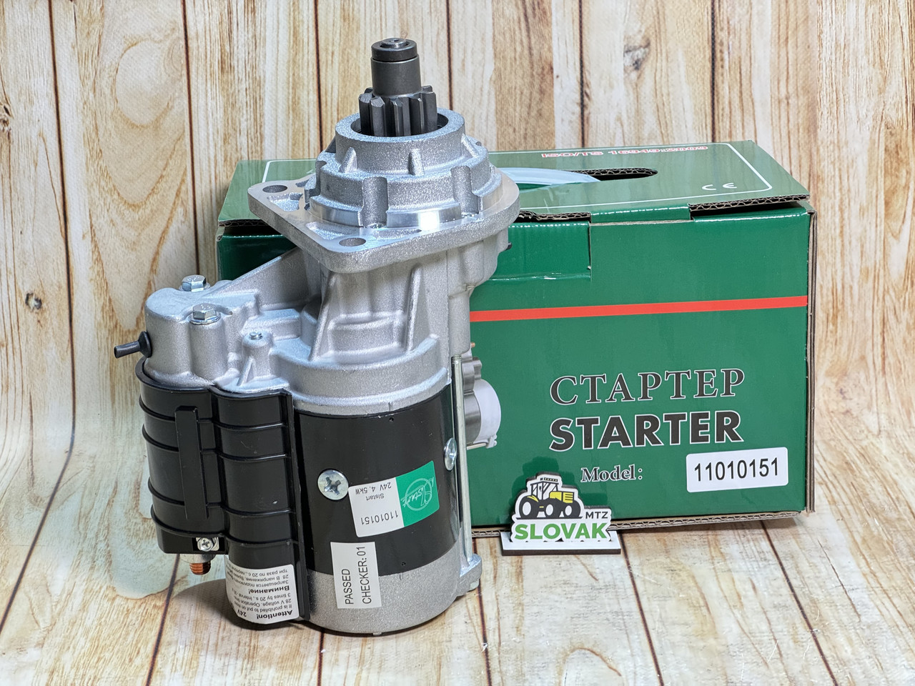 Стартер редукторний Slovak 24 V 4,5 kW 9 teeth ETALON 243708110, фото 1