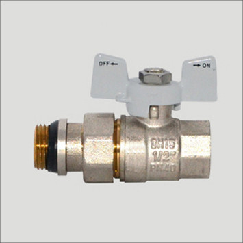 Кран кульовий з американкою 1/2" прямий (White) з "антипротечкою" (Чехія)