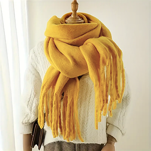 Шарф теплий зимовий Дреда жовтий