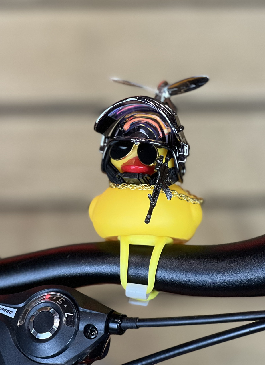 Сигнал на велосипед дзвінок іграшка ONRIDE Duck автомат, з діодною блимавкою, фото 1