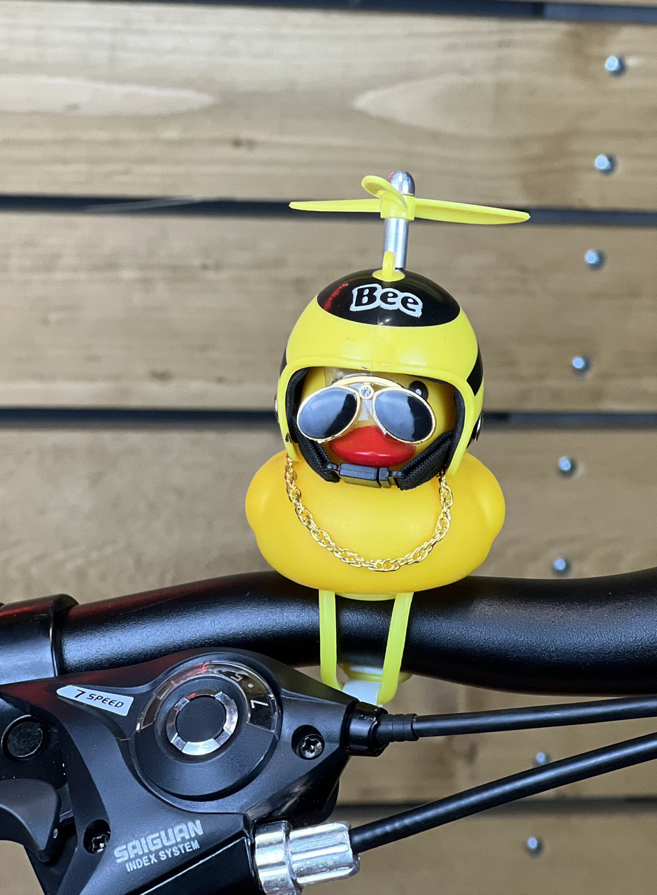 Сигнал на велосипед дзвінок іграшка ONRIDE Duck бджілка, з діодною блимавкою, фото 1