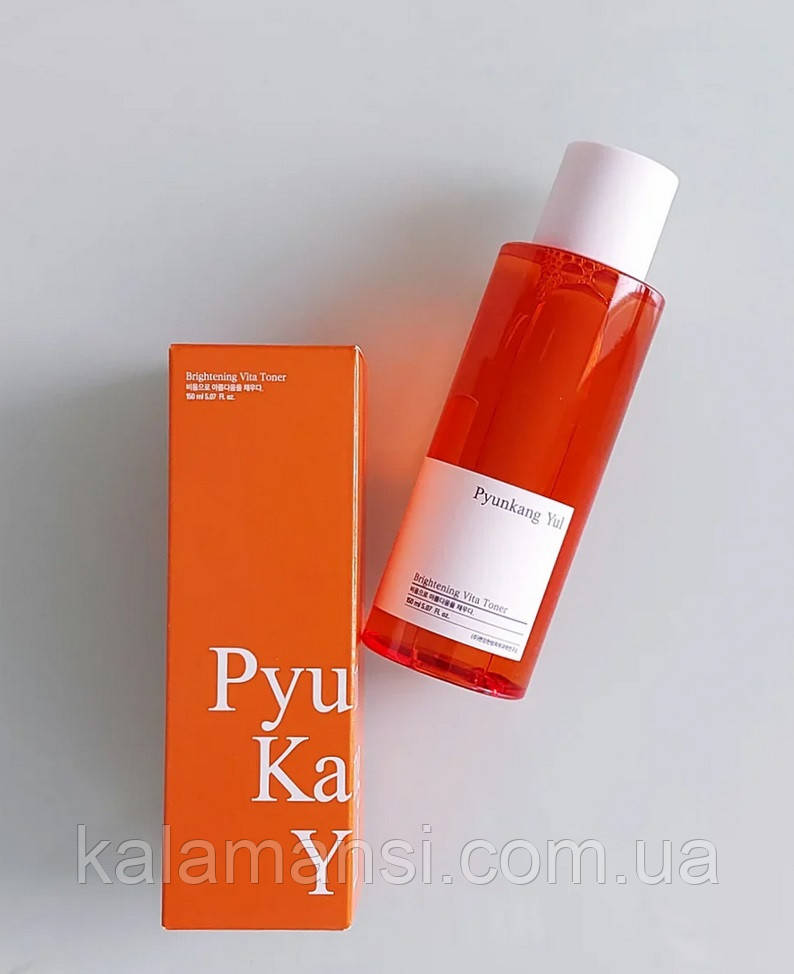 Вітамінний тонер для сяючої шкіри Pyunkang Yul Brightening Vita Toner 150 мл, фото 1