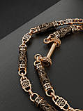 Золотий ланцюжок з Архангелом Михайло та чорним Оніксом, фото 2