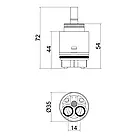 Картридж для змішувача Spojecti 35 мм QT35MNEW Qtap, фото 3