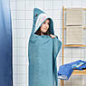 Дитячий рушник з капюшоном IKEA BLÅVINGAD 70x140 см Синій 905.284.41, фото 3