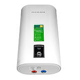 Бойлер OCEAN FLAT 100 л 2,0 КВт емальований бак сухий ТЕН, фото 5