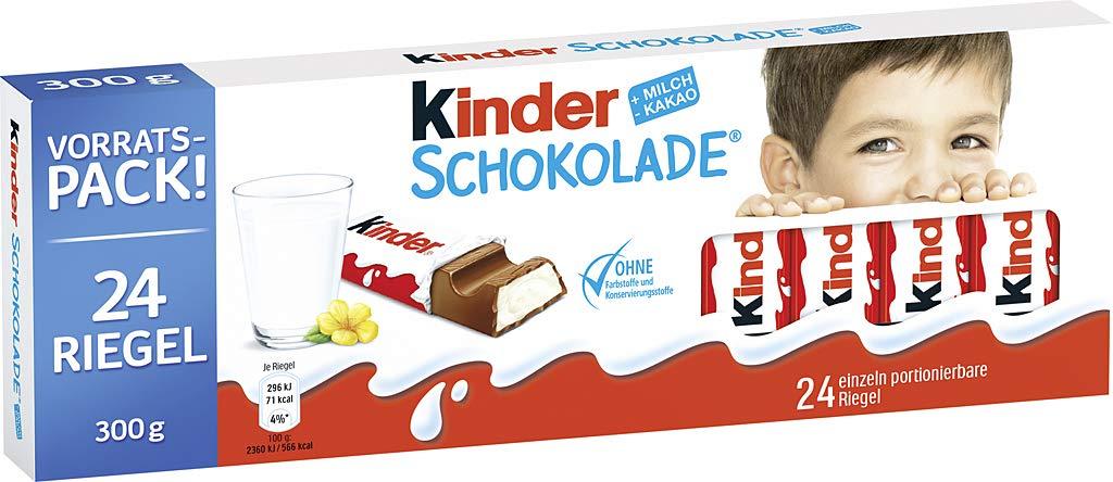 Шоколад молочний Kinder Chocolate (24шт) із молочною начинкою 300г