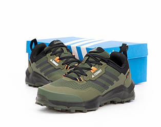 Чоловічі кросівки Adidas Terrex Gore-Tex Khaki Взуття Адідас Террекс водонепроникний текстиль Горе-Текс