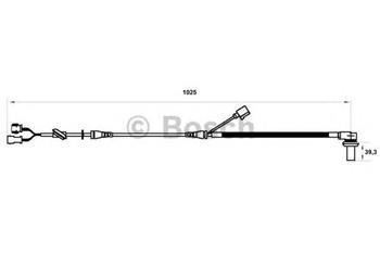 Датчик АБС (ABS) на Фольксваген Пассат Б5 (Volkswagen Passat b5) 1996-- ->2005 Bosch 0986594002