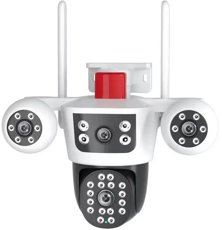 IP Wi-Fi камера PTZ-3L-V88-WF 2 незалежні об'єктиви 4MPx+4MPx (V380Pro), фото 1