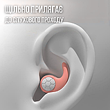 Беруші протишумні, беруші для перельотів, беруші для вух Hechpro рожеві (2940), фото 8