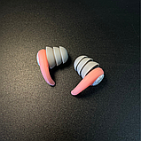 Беруші протишумні, беруші для перельотів, беруші для вух Hechpro рожеві (2940), фото 9