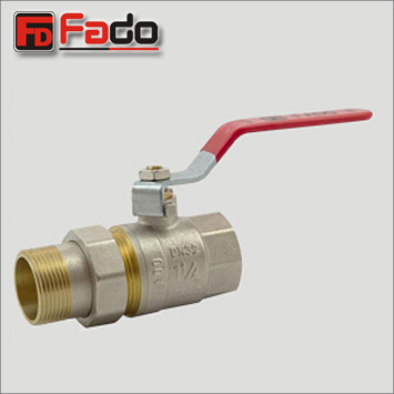 Кран кульовий з американкою Fado NEW 1 1/4" НВ прямий (ручка)