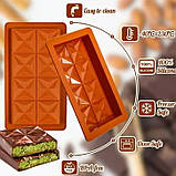 Форма силіконова для шоколаду Дубайський шоколад 3, фото 4