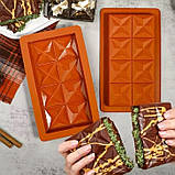 Форма силіконова для шоколаду Дубайський шоколад 3, фото 7