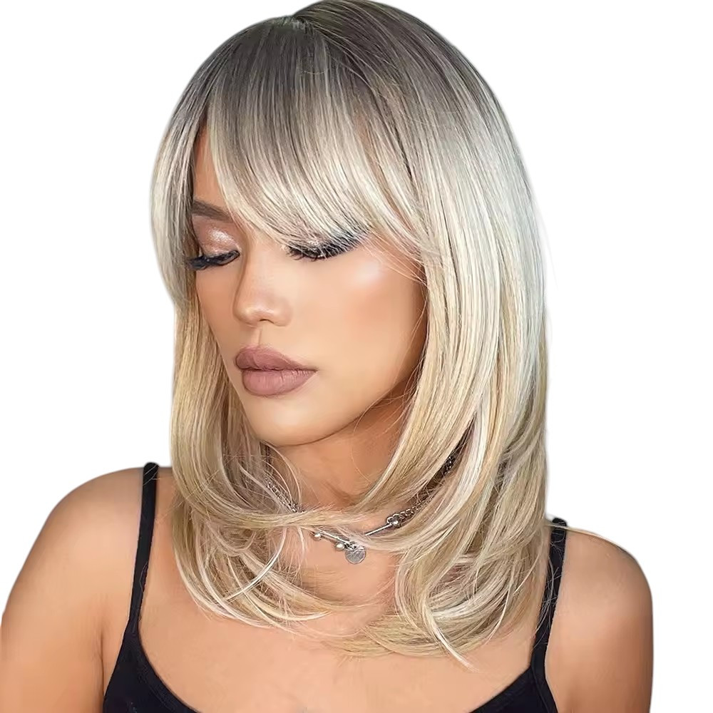 Перука Ombre пепельний блонд, термоволокно DC 242