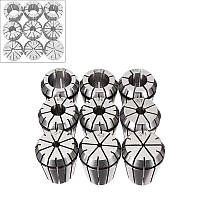 Цанги ER32 затискні 9шт 2-20мм для ЧПУ верстата