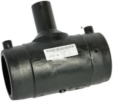 Трійник редукційний 110/75мм, SDR-11, 16 атм, для ПЕ труб, терморезісторний електрозварний TRANS-QUADRO, фото 1