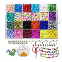 Набір для прикрас, дитячий набір бісеру, створення браслетів, прикрас для дівчинки