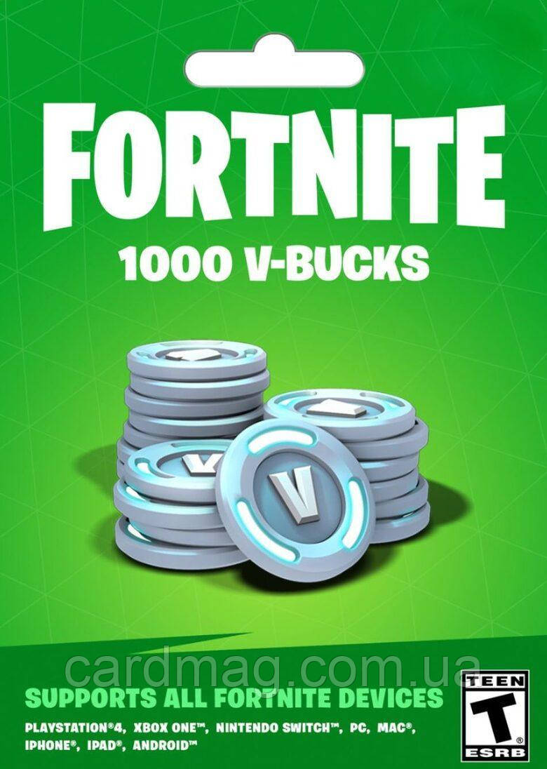 Поповнення балансу Fortnite 1000 баксів | 1000 V-BUCKS (Microsoft будь-який обліковий запис)