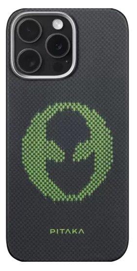 Чохол Pitaka Tactile Woven Case для iPhone 16 Pro Max Aries Alien, фото 1