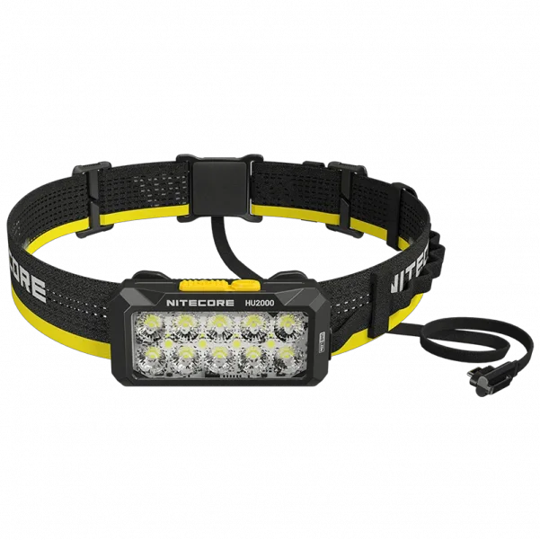 Налобний ліхтар Nitecore HU2000 Type-C 2000лм 160м білий + червоне світло (10 режимів), фото 1