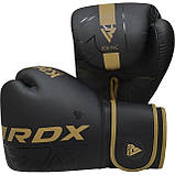Боксерські рукавиці RDX F6 Kara Matte Golden 6 унцій (капа в комплекті), фото 7