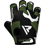Рукавички для фітнесу RDX F6 Sumblimation Black/Green S, фото 3