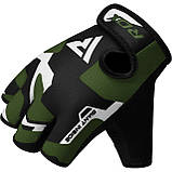 Рукавички для фітнесу RDX F6 Sumblimation Black/Green S, фото 5