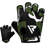 Рукавички для фітнесу RDX F6 Sumblimation Black/Green S, фото 6