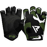 Рукавички для фітнесу RDX F6 Sumblimation Black/Green S, фото 7