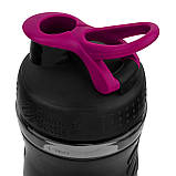 Шейкер спортивний (пляшка) BlenderBottle SportMixer Flip 28oz/820ml Black/Pink, фото 6