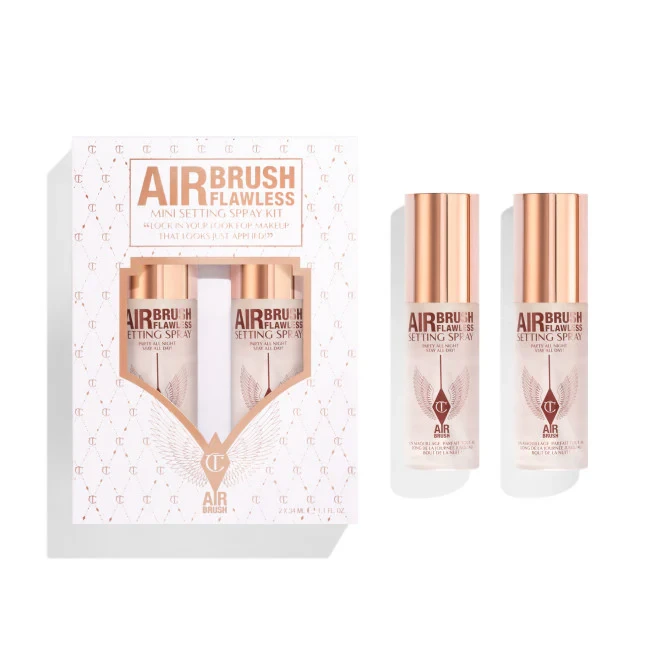 Лімітований набір фіксаторів макіяжу Charlotte Tilbury Mini Airbrush Flawless Setting Spray Duo Set